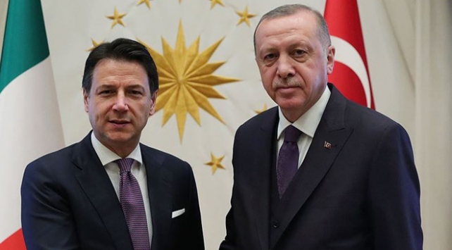 Cumhurbaşkanı Erdoğan, İtalya Başbakanı Conte ile görüştü