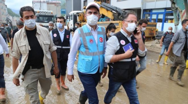 Bakan Kurum, Dereli ilçesinde incelemelerde bulundu