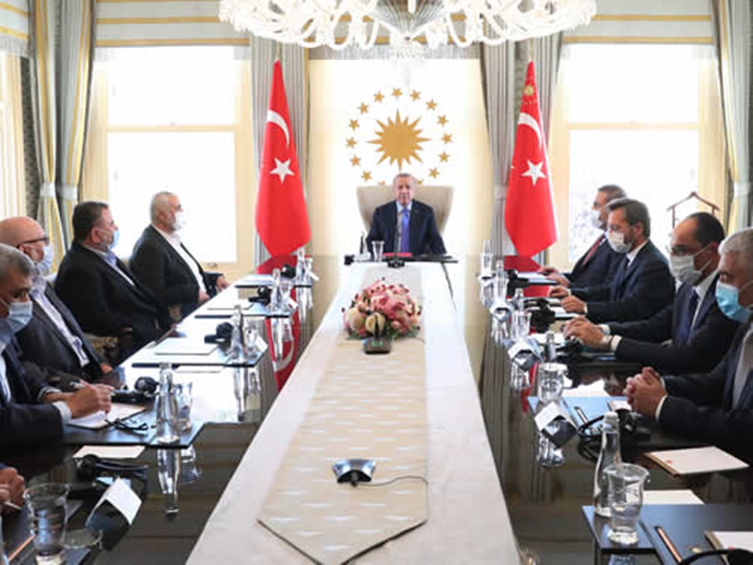 Cumhurbaşkanı Erdoğan, Hamas Siyasi Büro Başkanı Heniyye’yi kabul etti