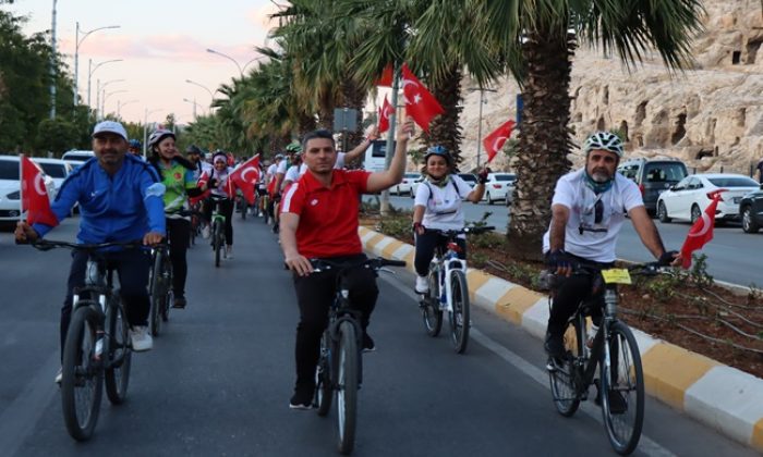 ŞANLIURFA’DA FARKINDALIK İÇİN PEDAL ÇEVİRDİLER