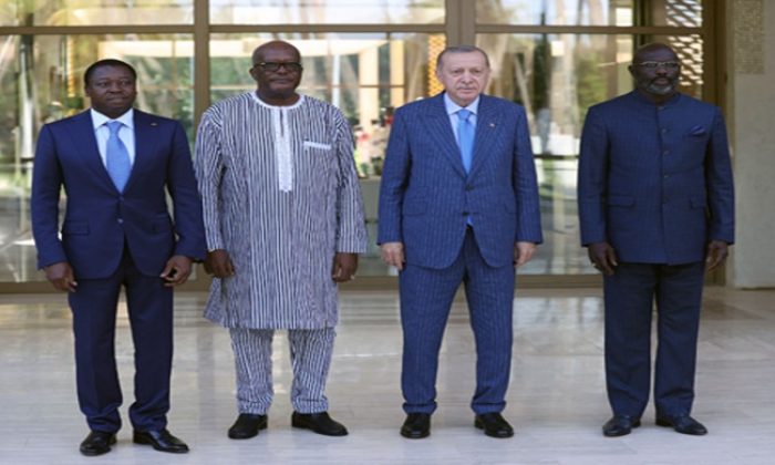 Cumhurbaşkanı Erdoğan; Togo, Burkina Faso ve Liberya Devlet Başkanlarıyla bir araya geldi