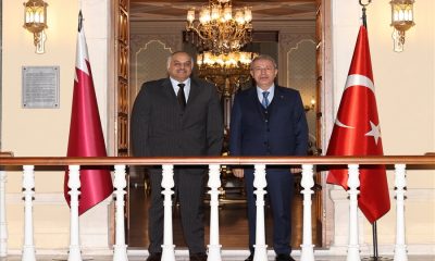 Bakan Akar, Katar Başbakan Yardımcısı ve Savunma Bakanı Halid bin Muhammed el-Atiyye ile Bir Araya Geldi