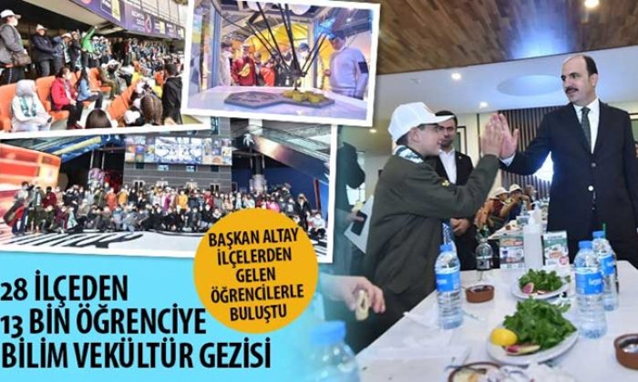 Başkan Altay, “Bugüne kadar 1.200 öğrencimiz gezilere katıldı