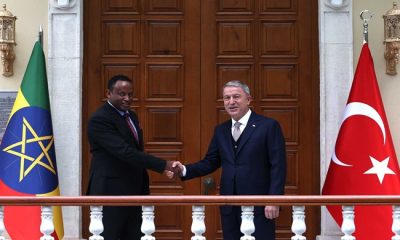 Millî Savunma Bakanı Hulusi Akar, Etiyopya Savunma Bakanı Abraham Belay ile Görüştü