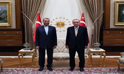 Cumhurbaşkanı Erdoğan, İran Dışişleri Bakanı Abdullahiyan’ı kabul etti