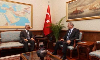 Millî Savunma Bakanı Hulusi Akar, İtalya’nın Ankara Büyükelçisi Giorgio Marrapodi’yi Kabul Etti