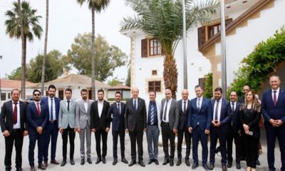 Cumhurbaşkanı Ersin Tatar, ASKON Anadolu Aslanları İş Adamları Derneği heyetini kabul etti