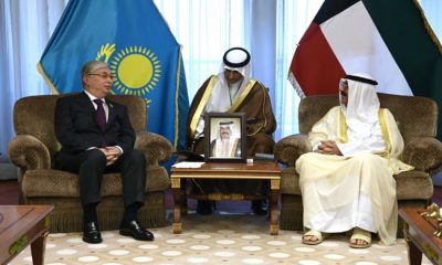 Cumhurbaşkanı Kassym-Jomart Tokayev, Kuveyt Veliaht Prensi Şeyh Meşal el-Ahmed el-Cabir es-Sabah ile bir araya geldi