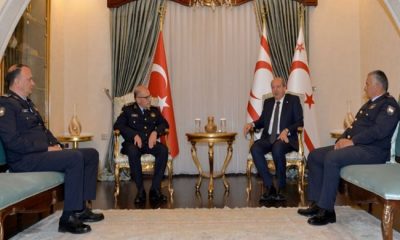 Cumhurbaşkanı Ersin Tatar, Polis Genel Müdürü Kasım Kuni, Polis Genel Müdür 1. Yardımcısı Ali Adalıer ve Polis Genel Müdür 2. Yardımcısı Kaan Resa Saçar’ı kabul etti